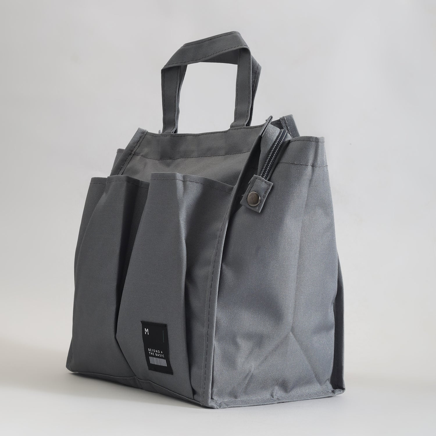 Portable Insulated Lunch Bag - Large Capacity/Grey