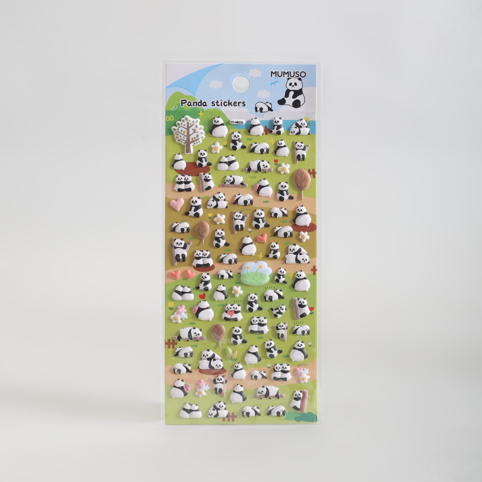 Cute Mumuso Panda Stickets
