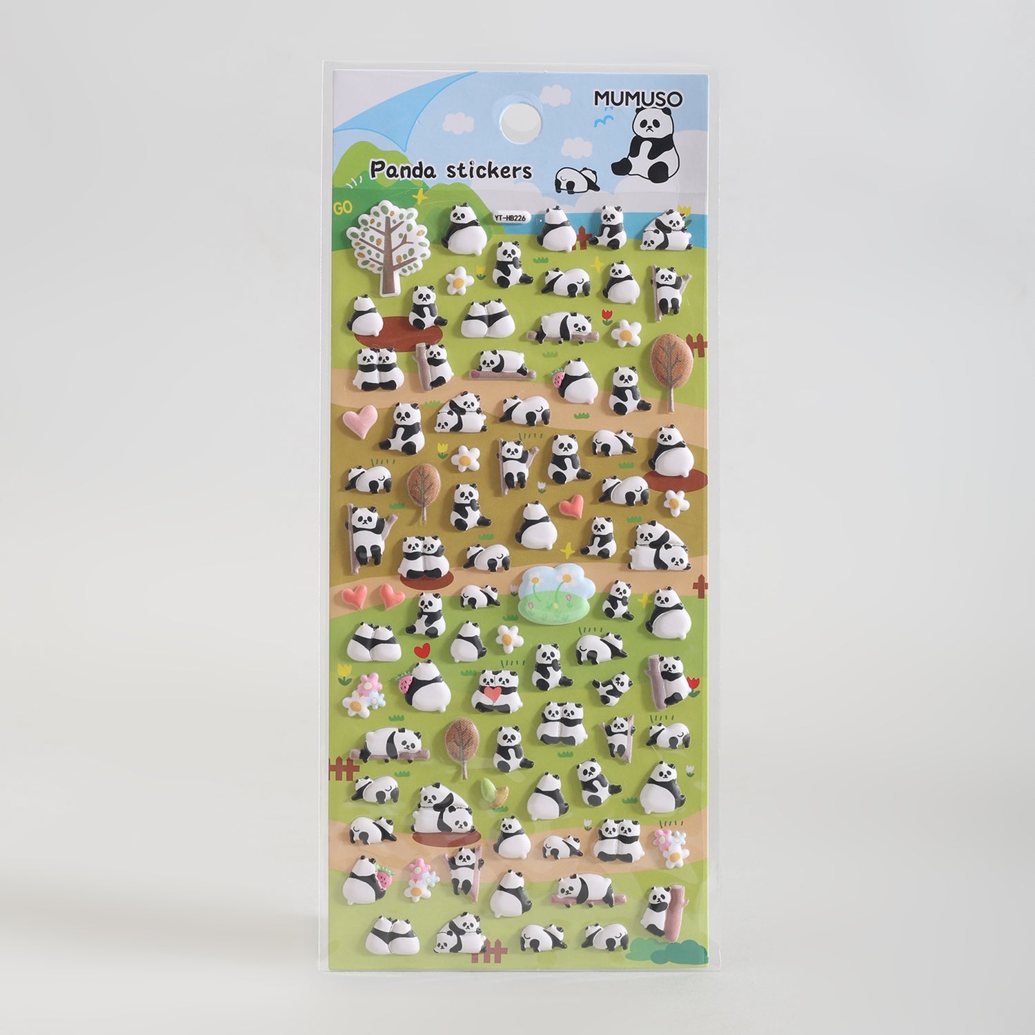 Cute Mumuso Panda Stickets