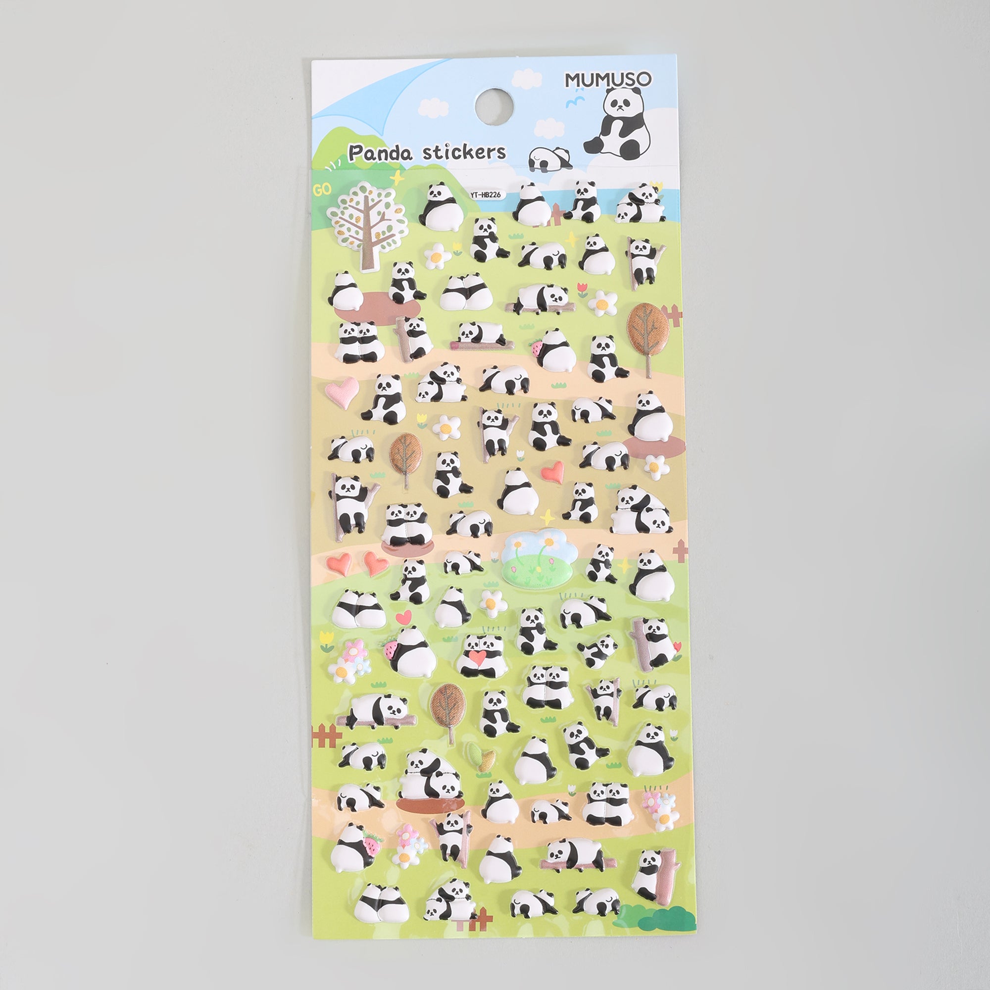 Cute Mumuso Panda Stickets