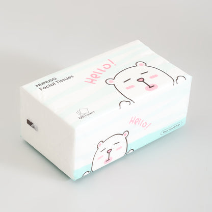 Mumuso Super Soft Facial Tissues- 3-Pack Bundle- 120 Counts