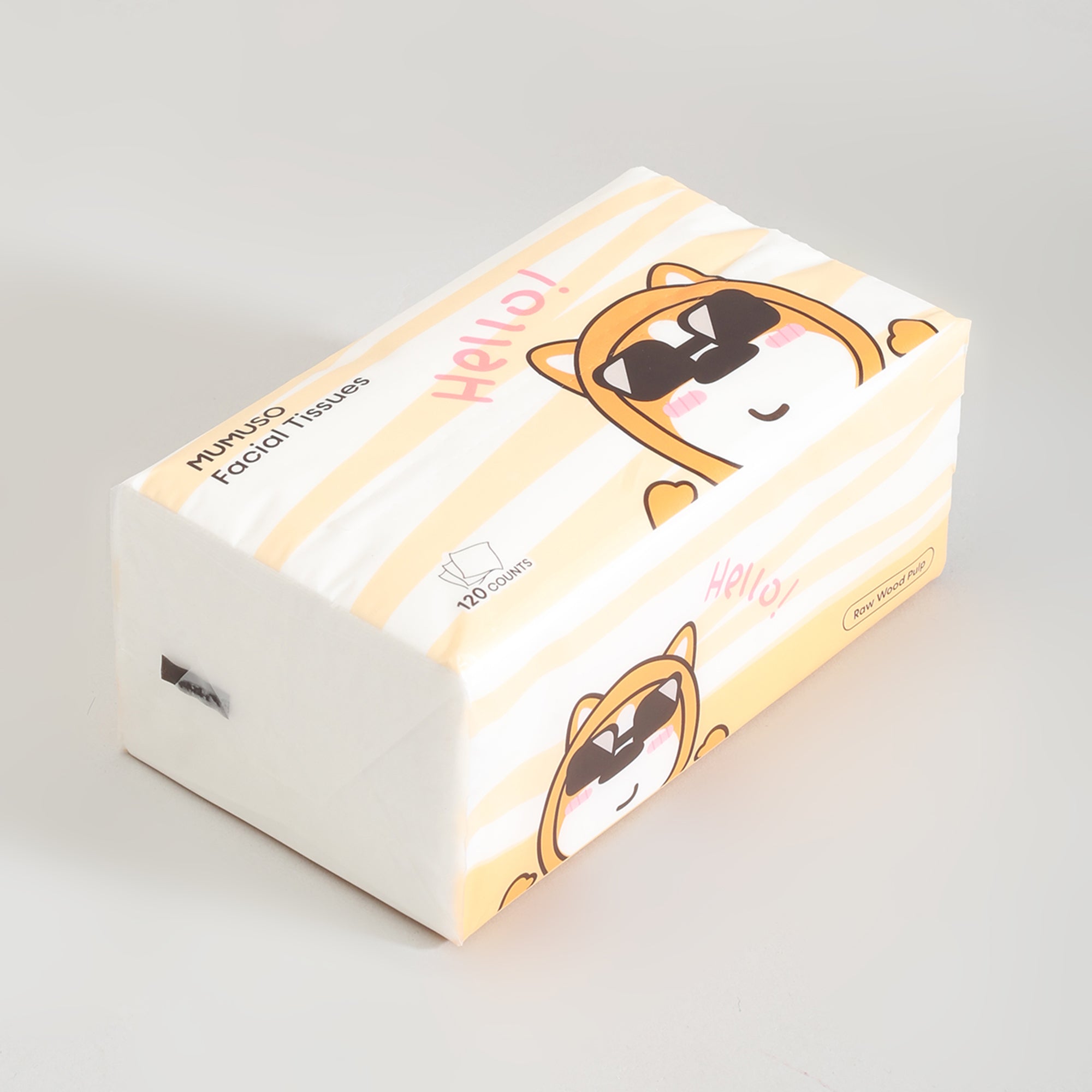 Mumuso Super Soft Facial Tissues- 3-Pack Bundle- 120 Counts