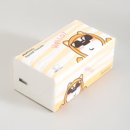 Mumuso Super Soft Facial Tissues- 3-Pack Bundle- 120 Counts
