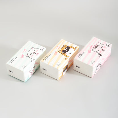 Mumuso Super Soft Facial Tissues- 3-Pack Bundle- 120 Counts
