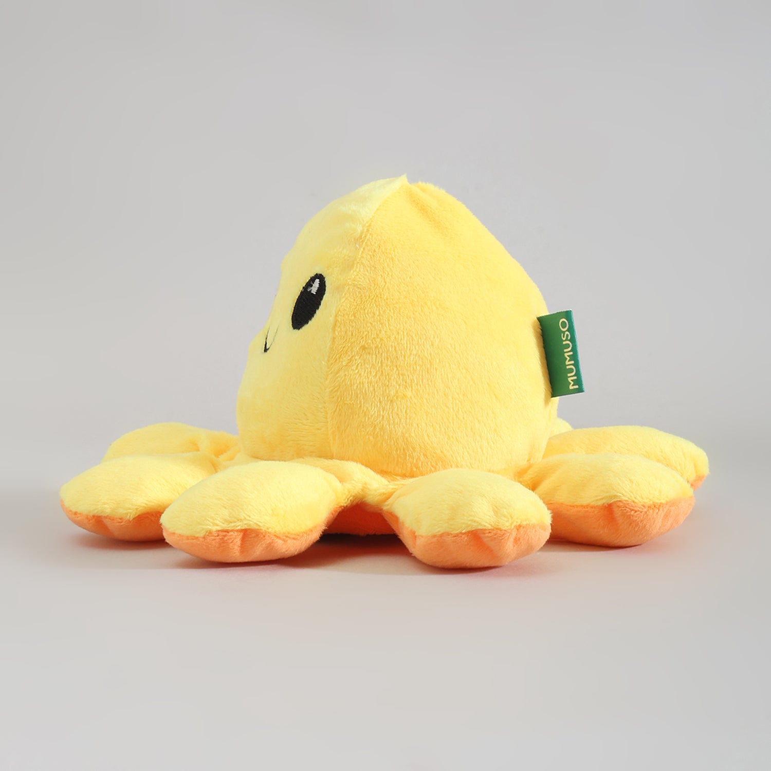 Reversible Moody Octopus -  Yellow and Orange- 20cm