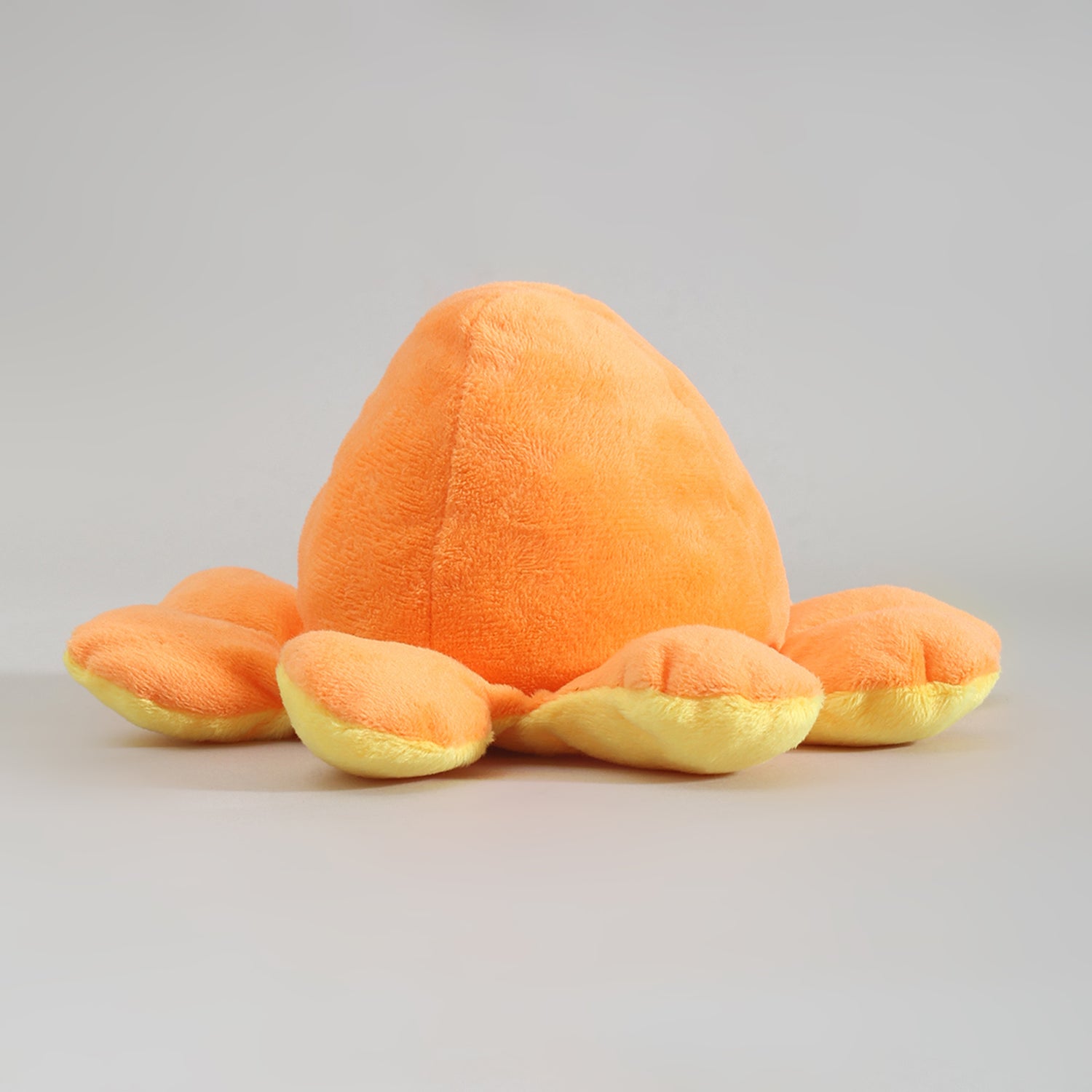 Reversible Moody Octopus -  Yellow and Orange- 20cm