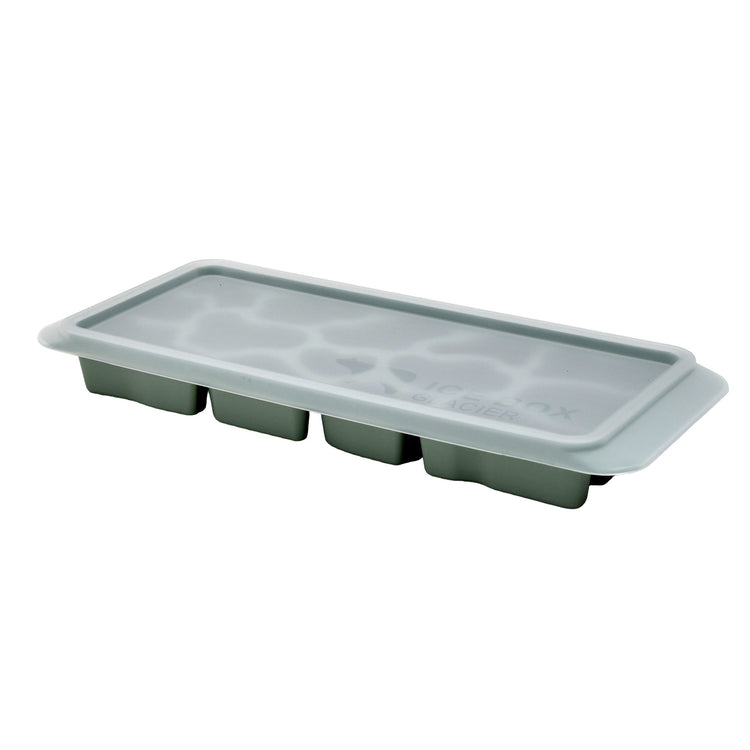 Ice Cube Tray with Lid  - Glacier / Green Mumuso
