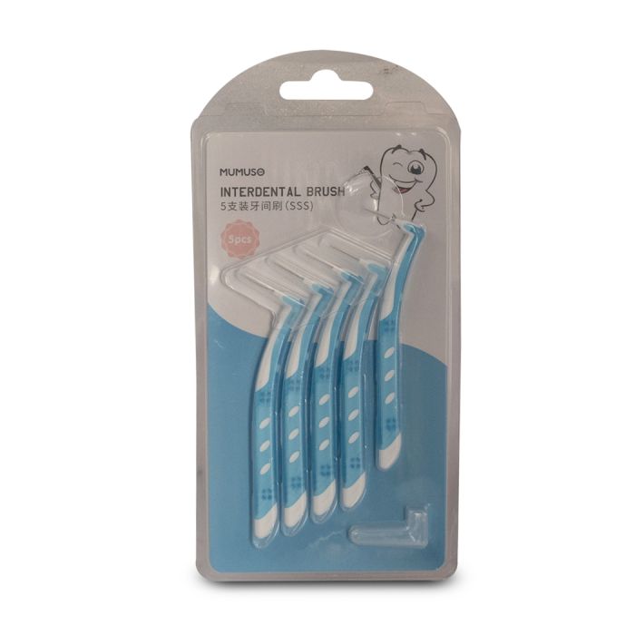 Interdental Blue Toothbrushes - Set of 5 pcs Mumuso