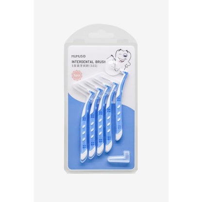 Interdental Blue Toothbrushes - Set of 5 pcs Mumuso
