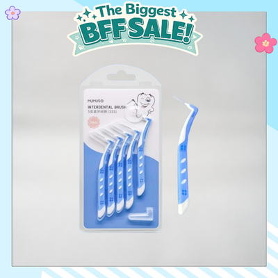 Interdental Blue Toothbrushes - Set of 5 pcs