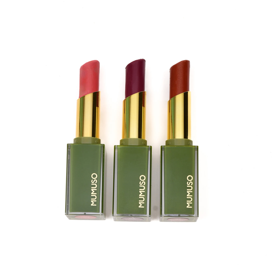 Luxe Velvet Kiss Lipsticks-Russet Red/ Pink/ Plum