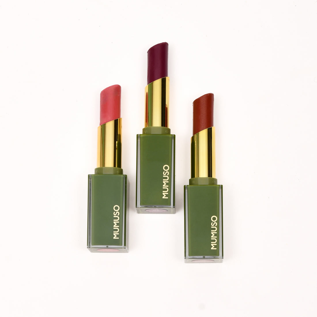 Luxe Velvet Kiss Lipsticks-Russet Red/ Pink/ Plum