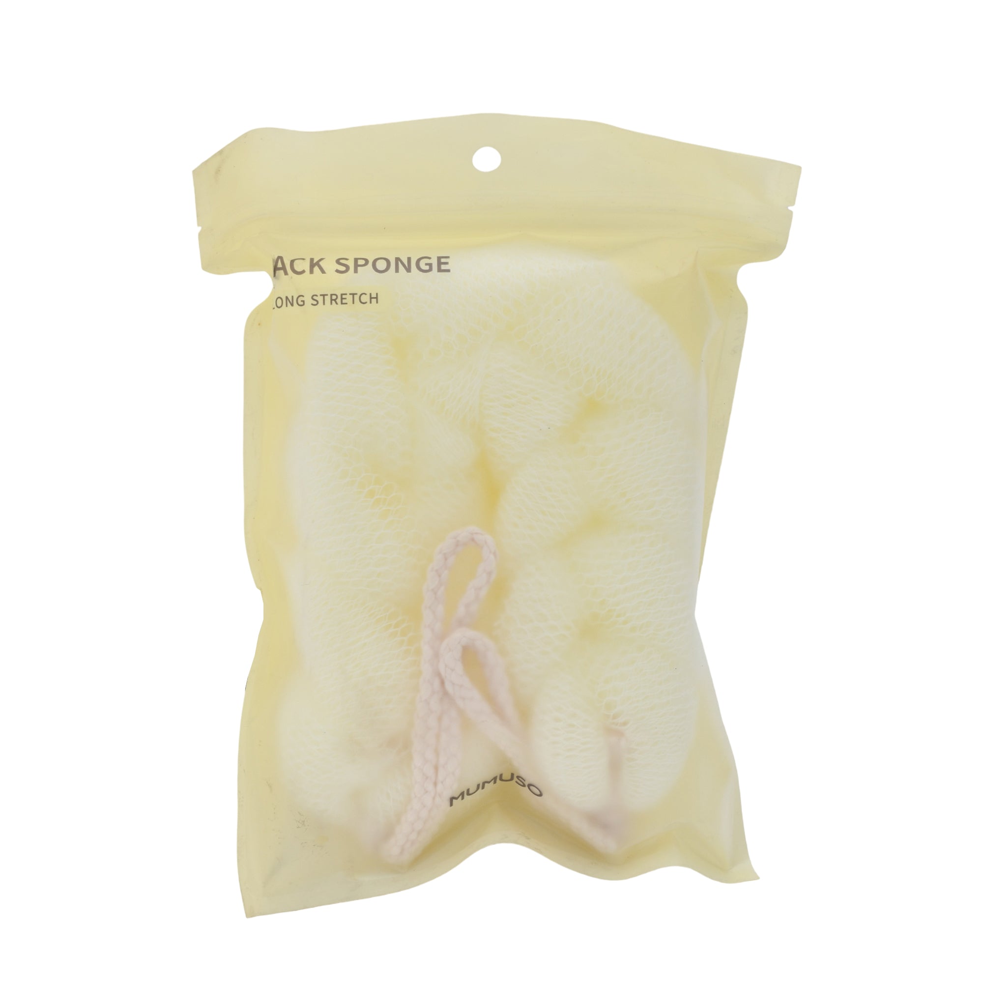 Beige Sponge Long-Stretch Back Sponge - Beige – Mumuso