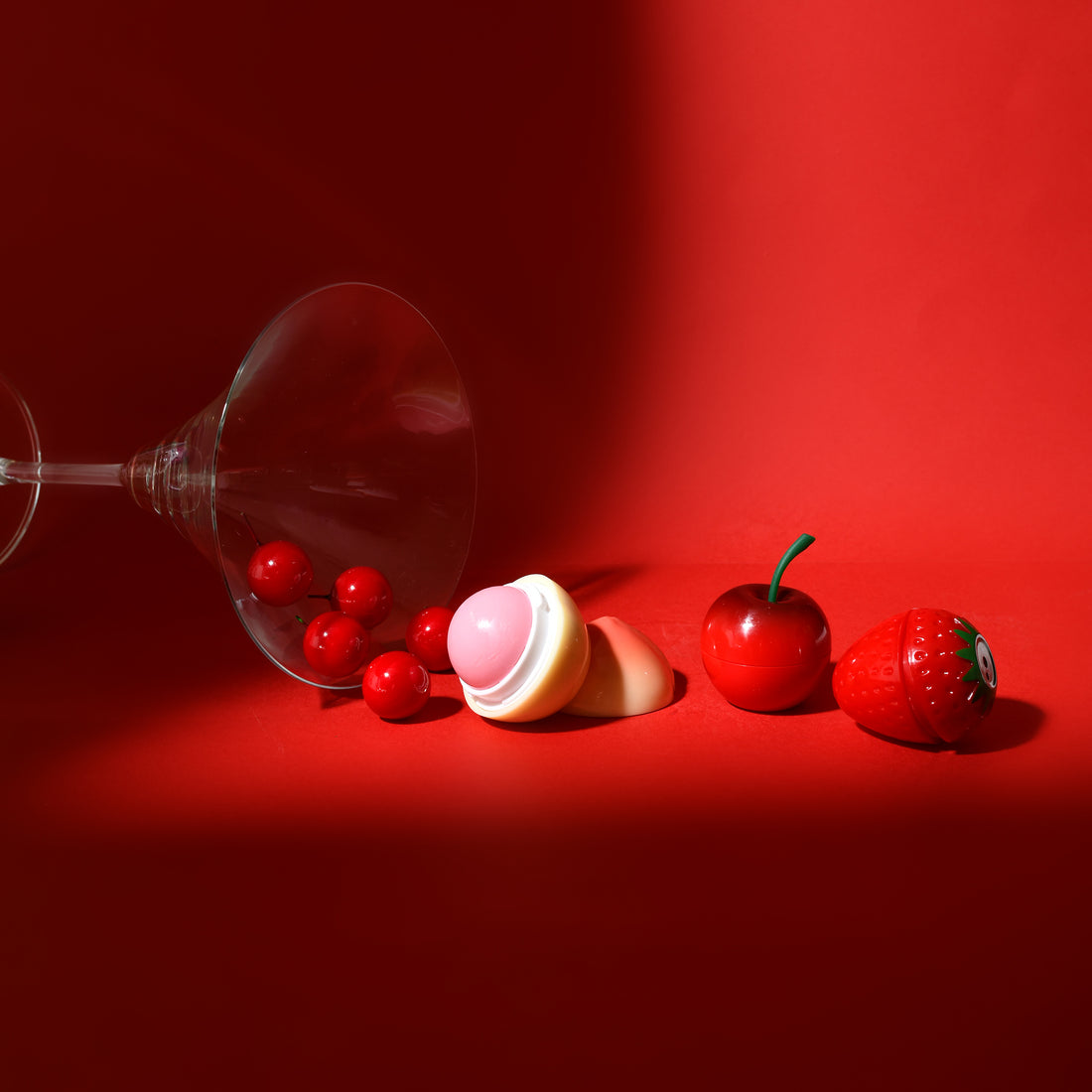 MUMUSO Fruit Series Lip Balm – Strawberry, Cherry &amp; White Peach