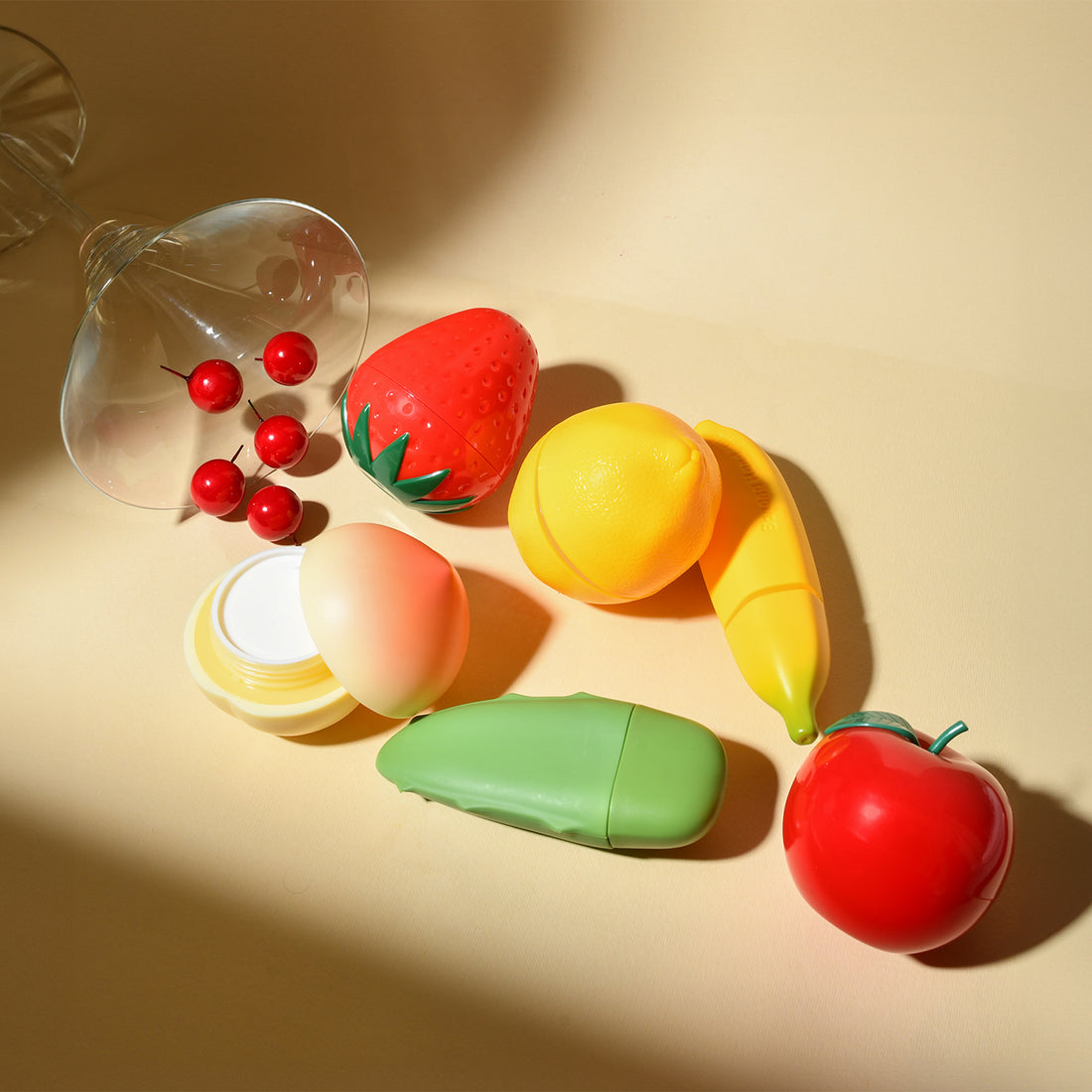 Cute Handcream Series- Apple/ Strawberry/Banana/ lemon/ Peach/ Aloe Vera