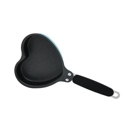 MUMUSO Heart Mini Non-Stick Frying Pan- Blue Mumuso