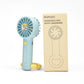 Electric Mini Handheld Fan with Carabiner- Pink/ White/ Blue