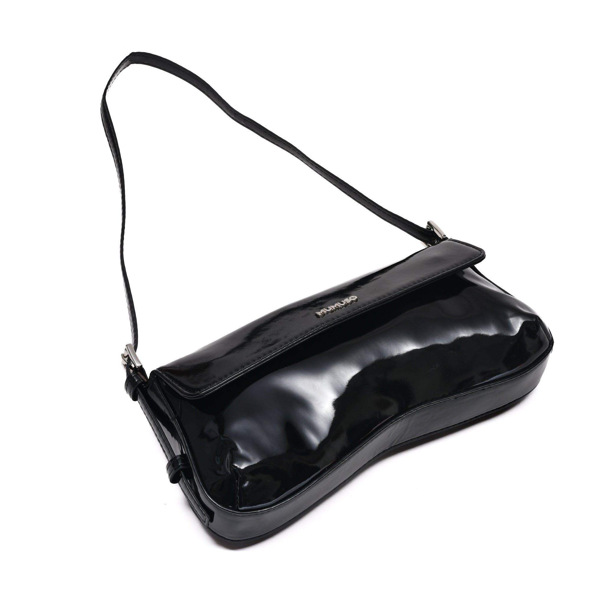Classy Glossy Shoulder Bag - Assorted Shades