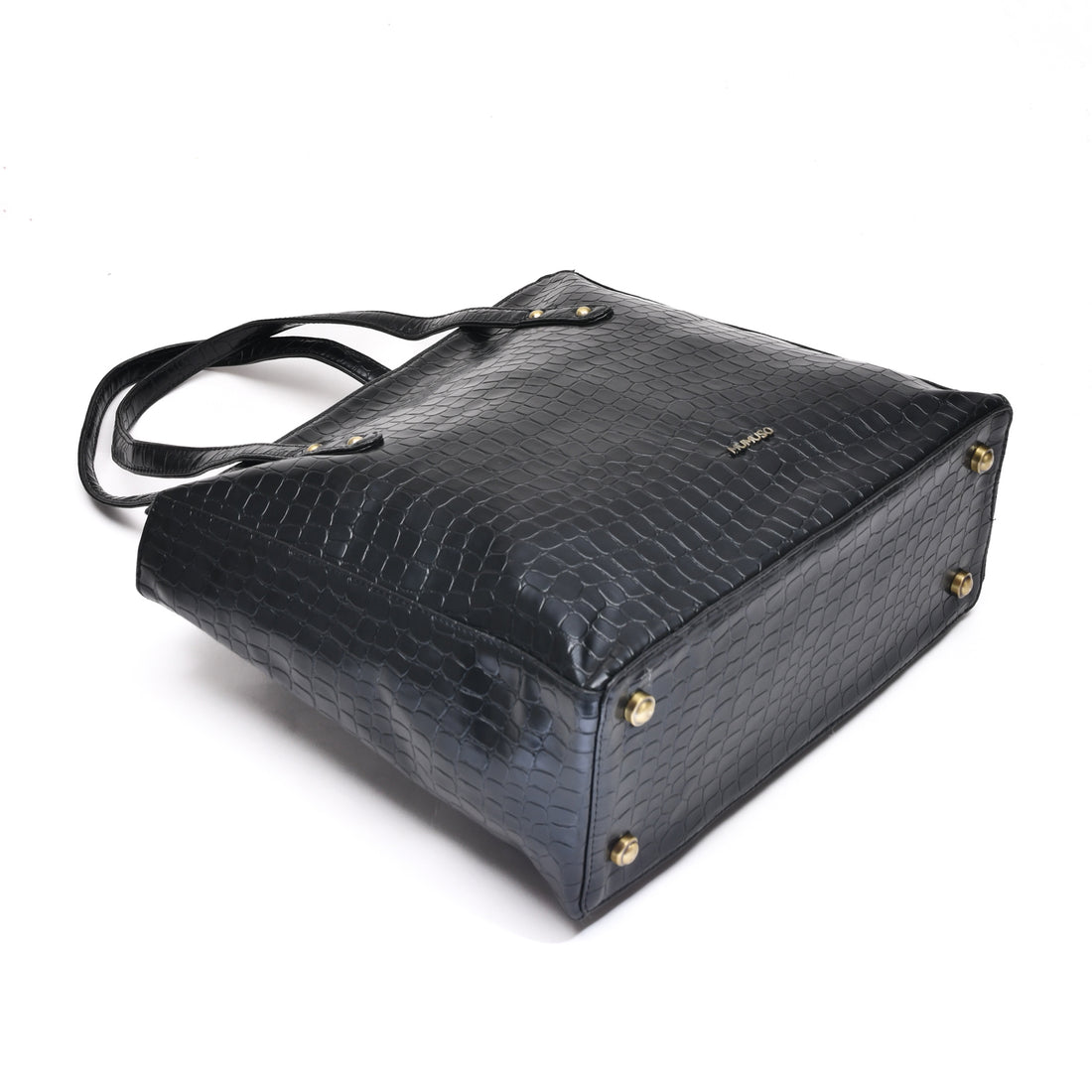 Mumuso Croco Tote Bag- Black