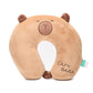 Capybara Travel Neck Pillow- Brown