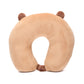 Capybara Travel Neck Pillow- Brown