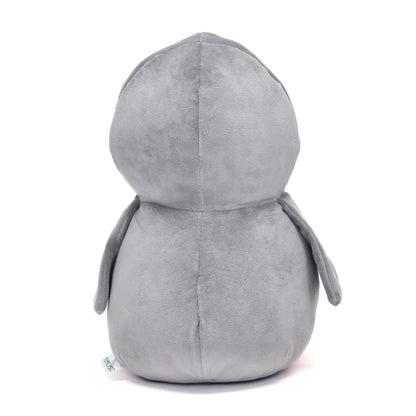 Playful Penguin Soft Toy- Grey &amp; Yellow / 35cm