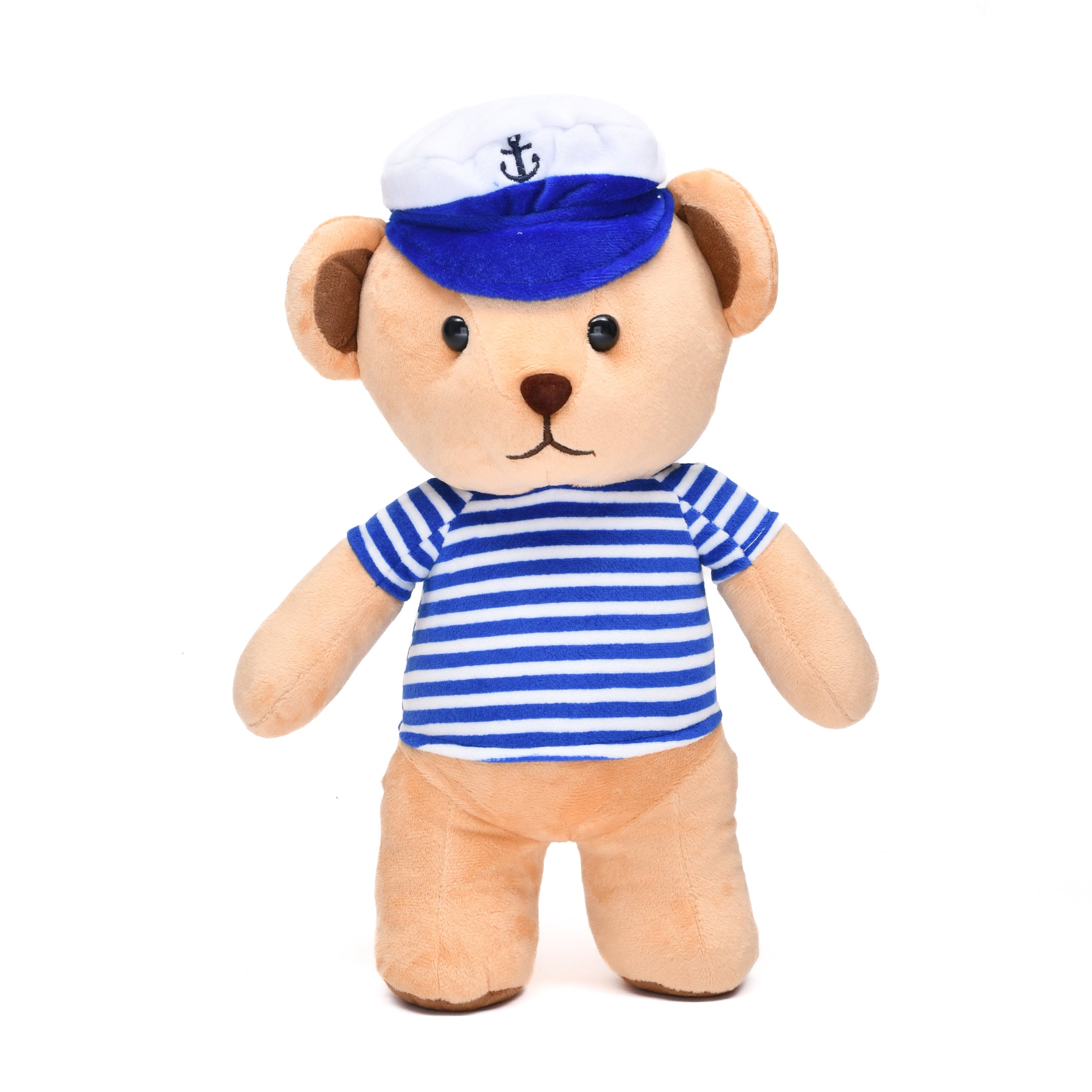 Sailing Bear Soft Toy- Grey/Blue
