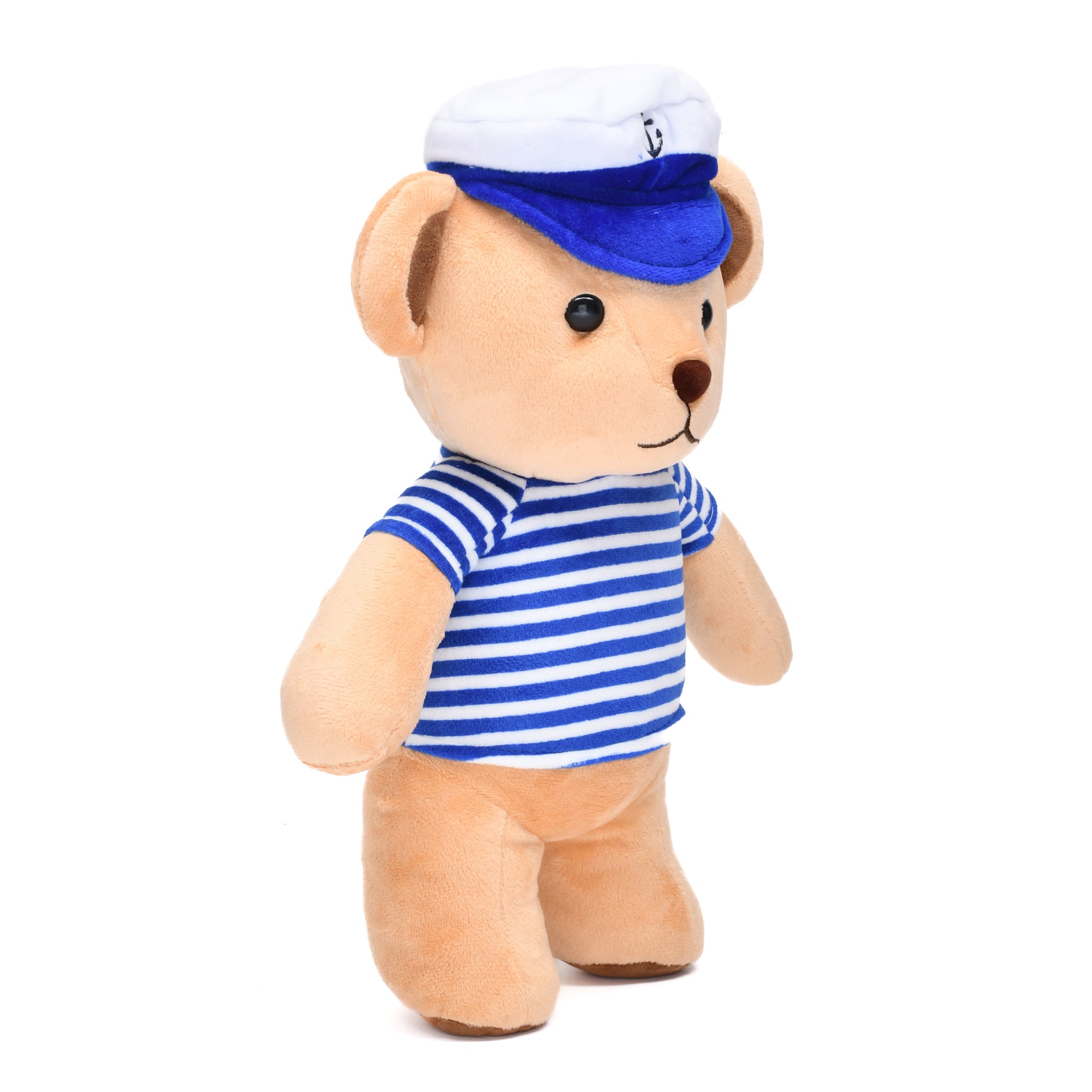 Sailing Bear Soft Toy- Grey/Blue
