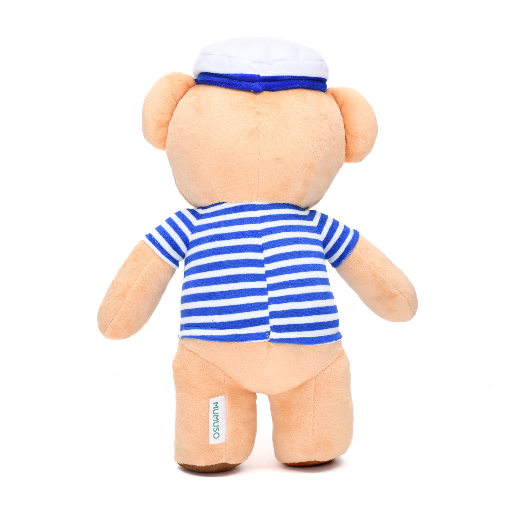 Sailing Bear Soft Toy- Grey/Blue