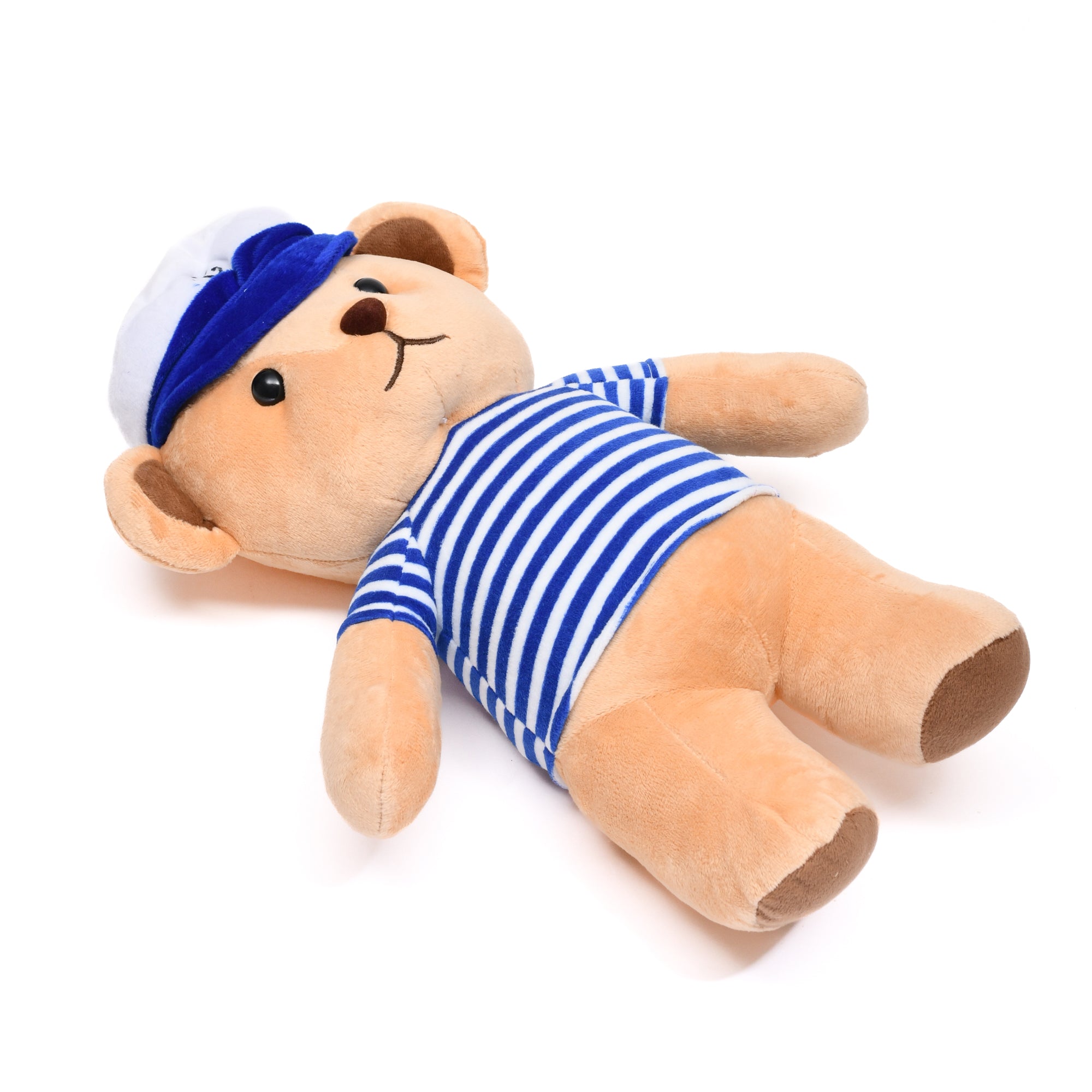 Sailing Bear Soft Toy- Blue – Mumuso