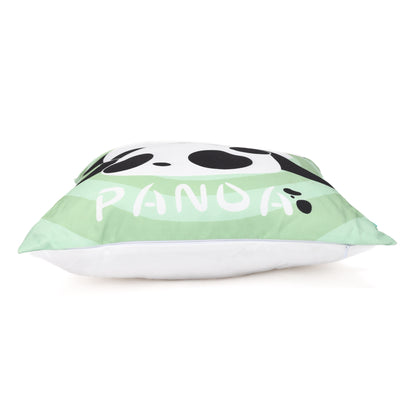 Cute Naughty Panda Throw Pillow- Green/ Blue/ Pink