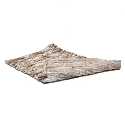 Mumuso Anti Slip Bath Mat- Grey and Beige