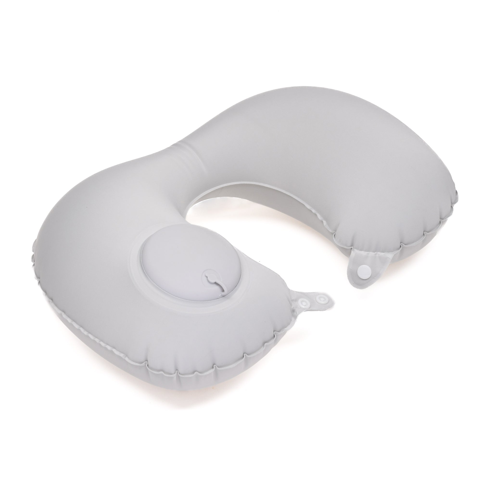 Inflatable Cooling Travel Neck Pillow- Pink and Grey