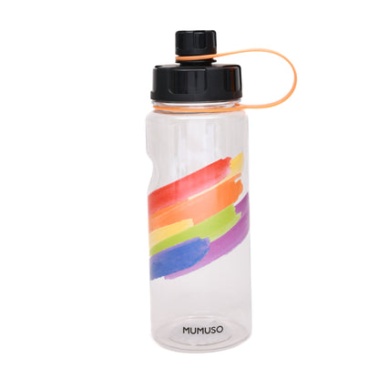 Rainbow Sports Water Bottle- Green/ Blue/ Black