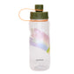 Rainbow Sports Water Bottle- Green/ Blue/ Black