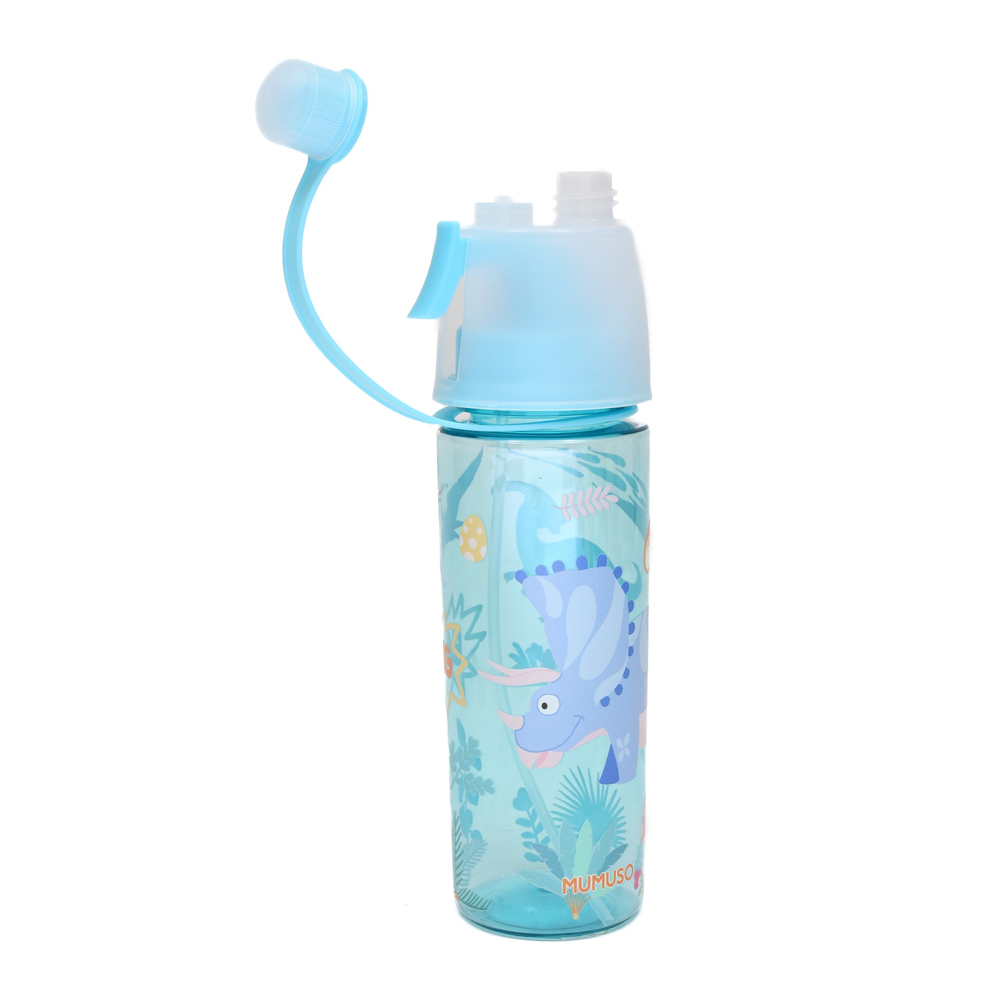 Cute Spray Water Bottle for Kids- 500ml/ Purple and Blue