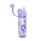 Cute Spray Water Bottle for Kids- 500ml/ Purple and Blue