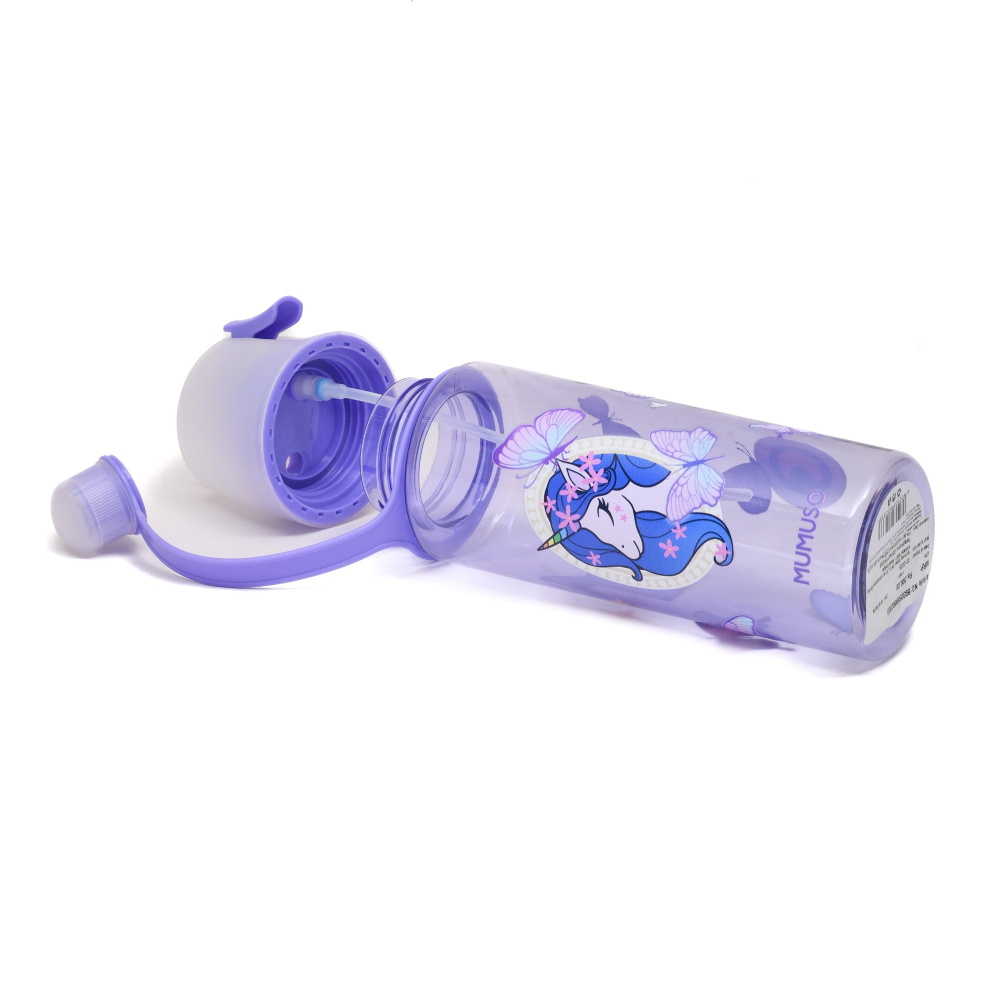 Cute Spray Water Bottle for Kids- 500ml/ Purple and Blue