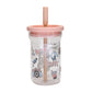 Mumuso Cute Cat Glass Tumbler- 700ml