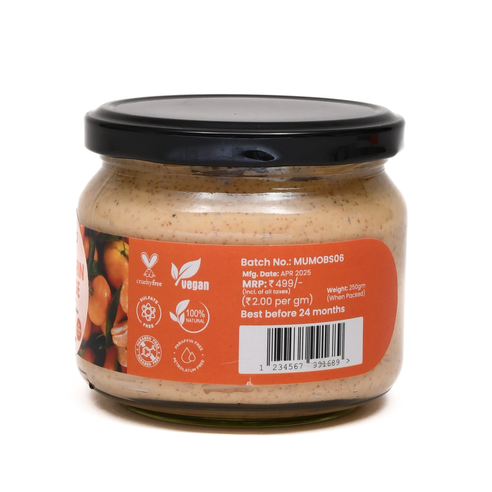Mumuso Skin Essentials Mandarin Orange Body Scrub