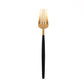 Luxe Black & Gold 4-Piece Flatware Set - Gold & Black