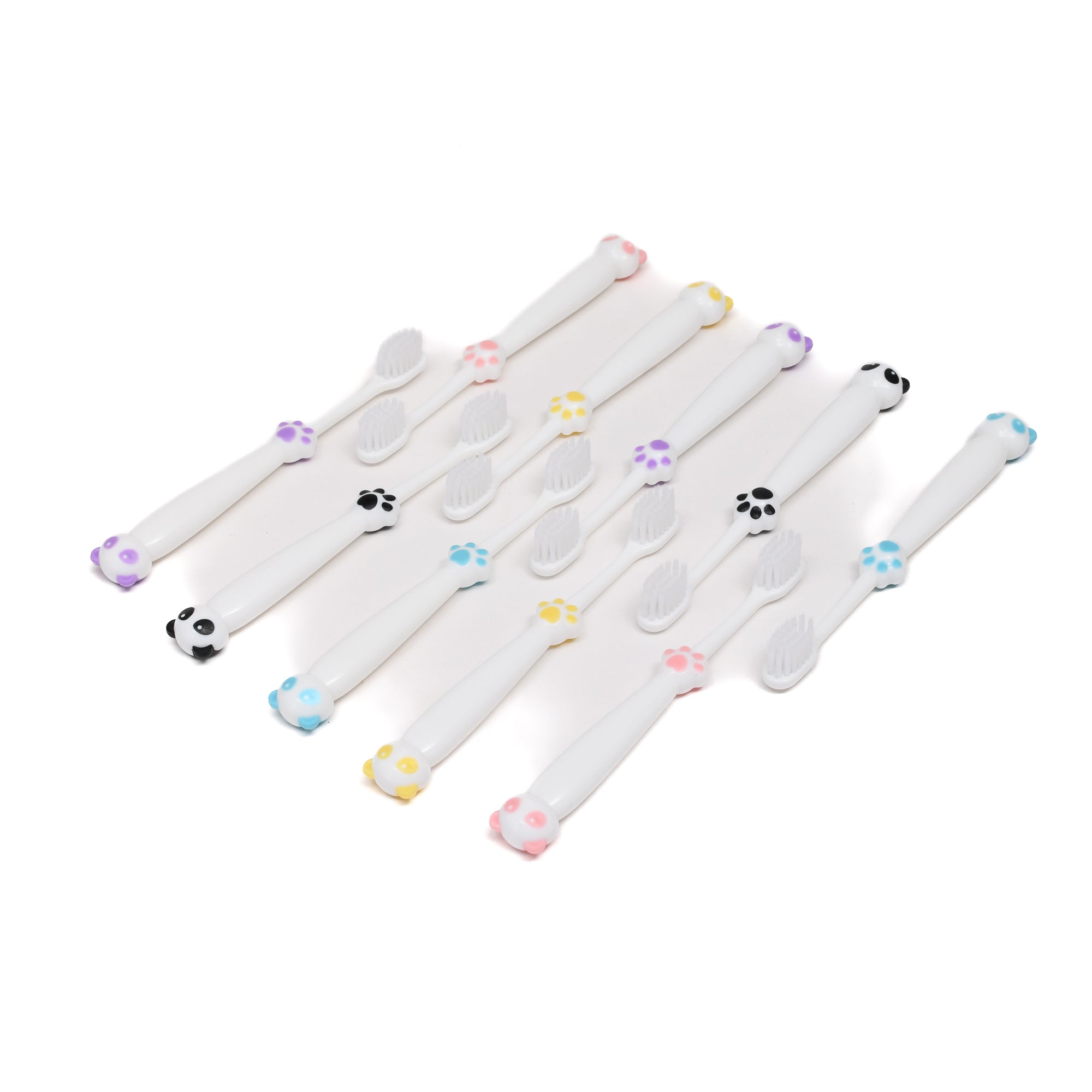 Cartoon Panda Toothbrush Set for kids- 10 pack