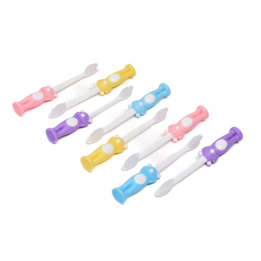 Cute Bear Toothbrush Set for Kids- 8pcs