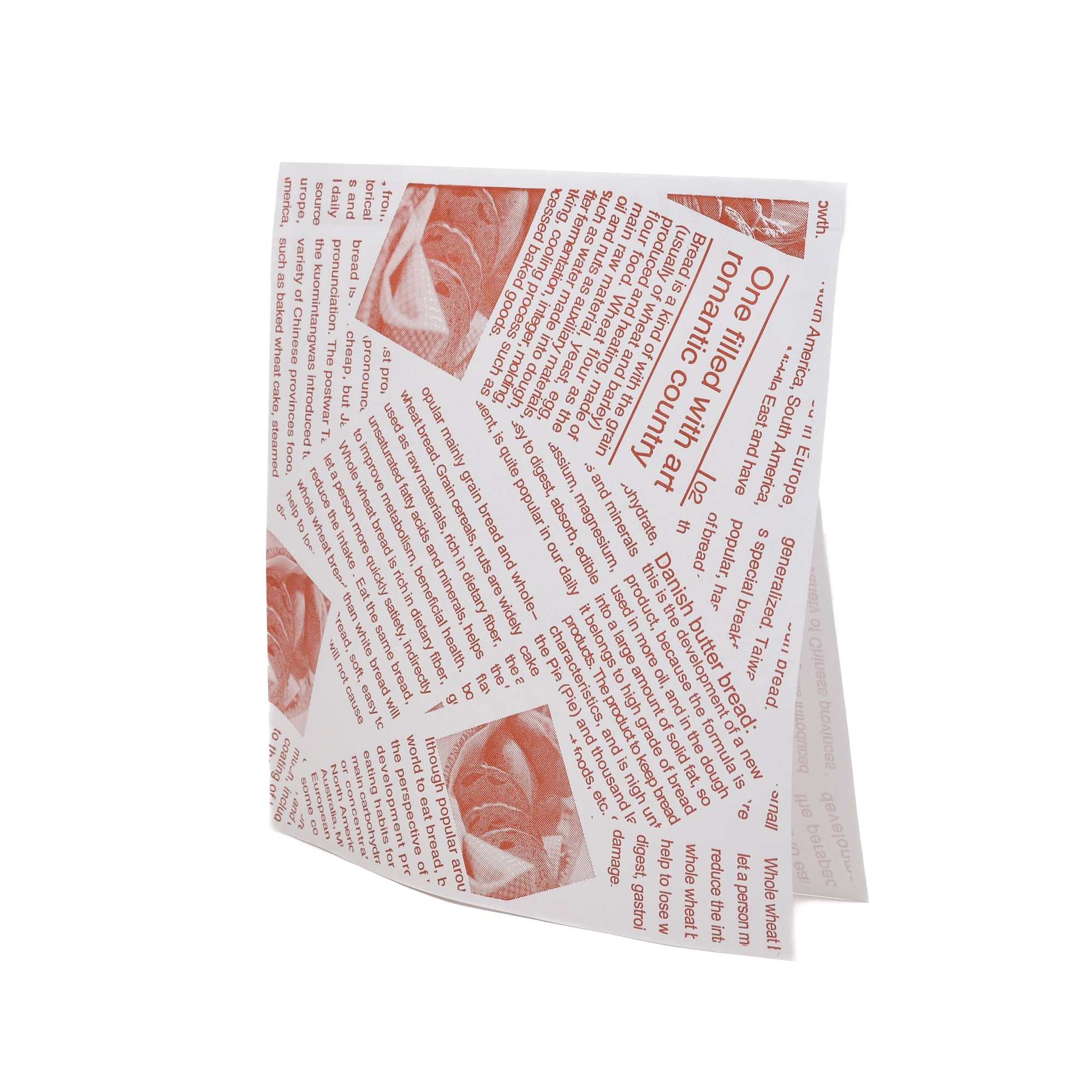 Vintage Lettered Food Wrap Sheets- 30 pcs
