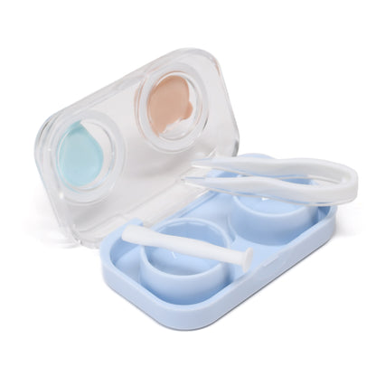 Mini Portable Contact Lens Case- Baby Blue