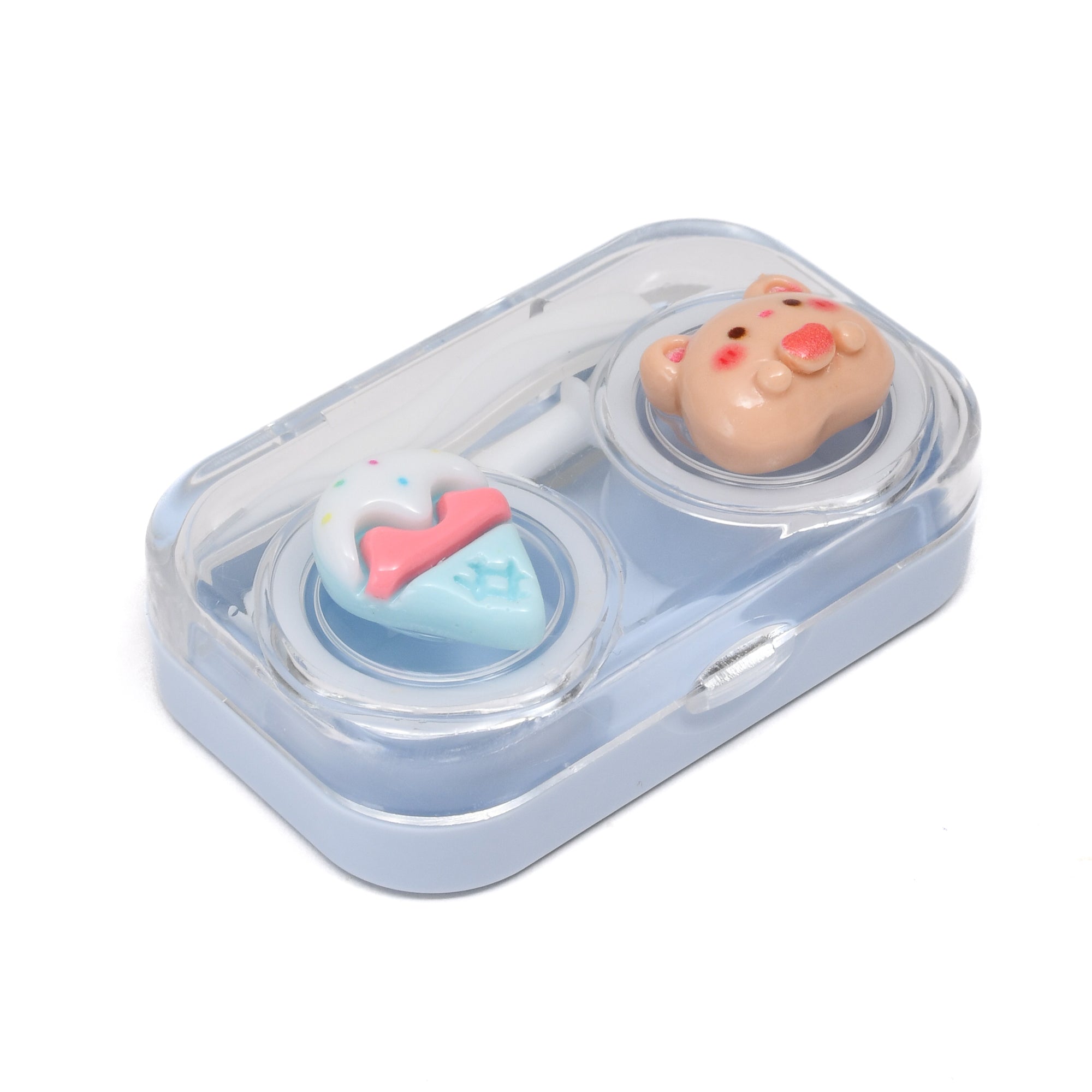 Mini Portable Contact Lens Case- Baby Blue