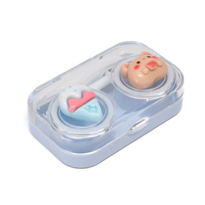 Mini Portable Contact Lens Case- Baby Blue