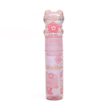Lipstick-Shaped Eraser -Kitten &amp; Cherry Blossom