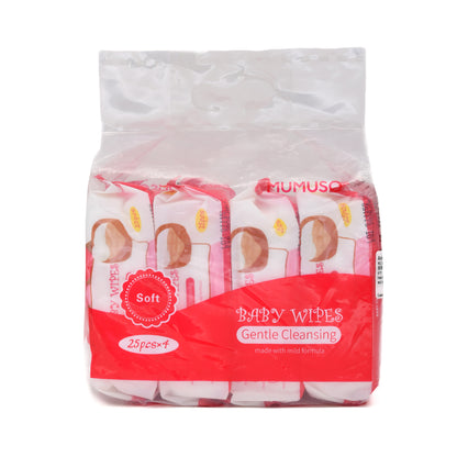 Gentle Baby Cleansing Wipes ( 25pcs x 4)