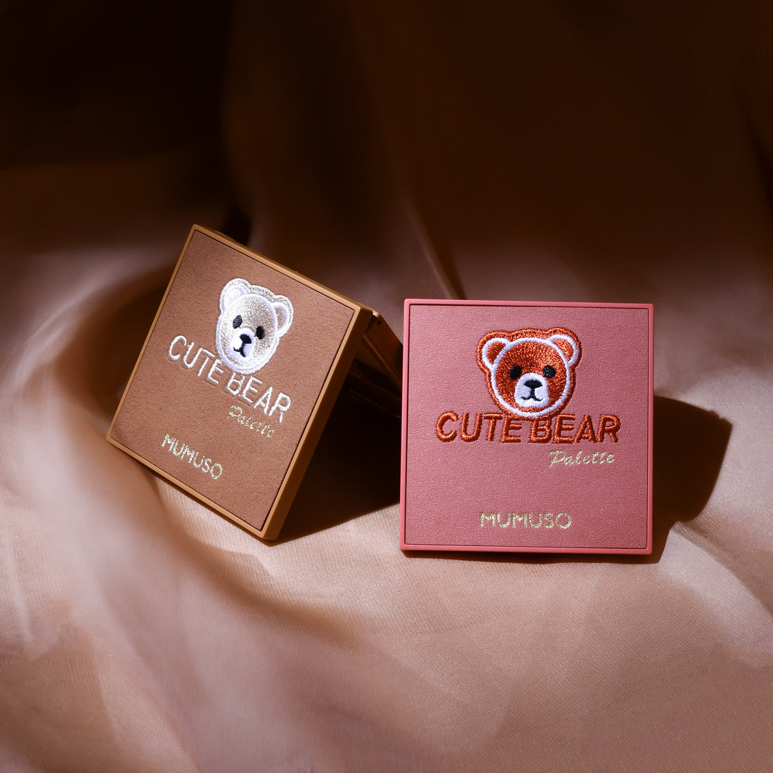 Cute Bear 9-in-1 Eye Shadow Palatte- Pink/ Brown